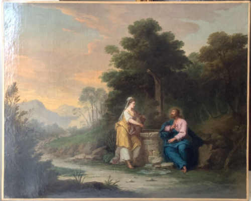 Religious 18th Century Christ and The Samaritan Woman at the Well Old Master Oil - Picture 1 of 12