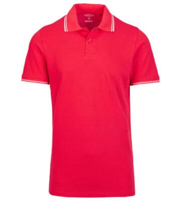Identic Men's Polo Shirt T-Shirt Collared Button Up Shirt Plain Size 2XL