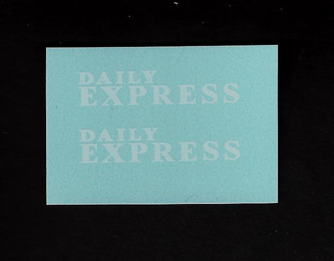 CORGI 403 BEDFORD CA VAN - Daily Express TRANSFERS/DECALS