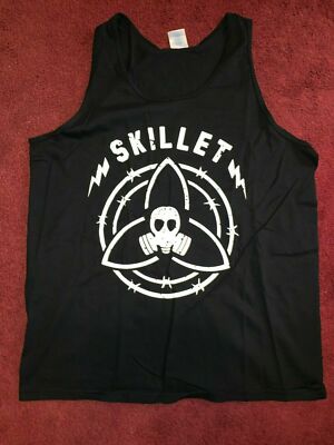 NEW SKILLET BLACK TANK TOP T-shirt tour Awake Rise Victorious Unleashed S M 2XL