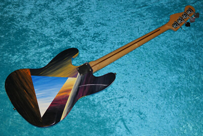 Custom Hand Painted Fender Mexican Standard Jazz Bass MIM Mexico