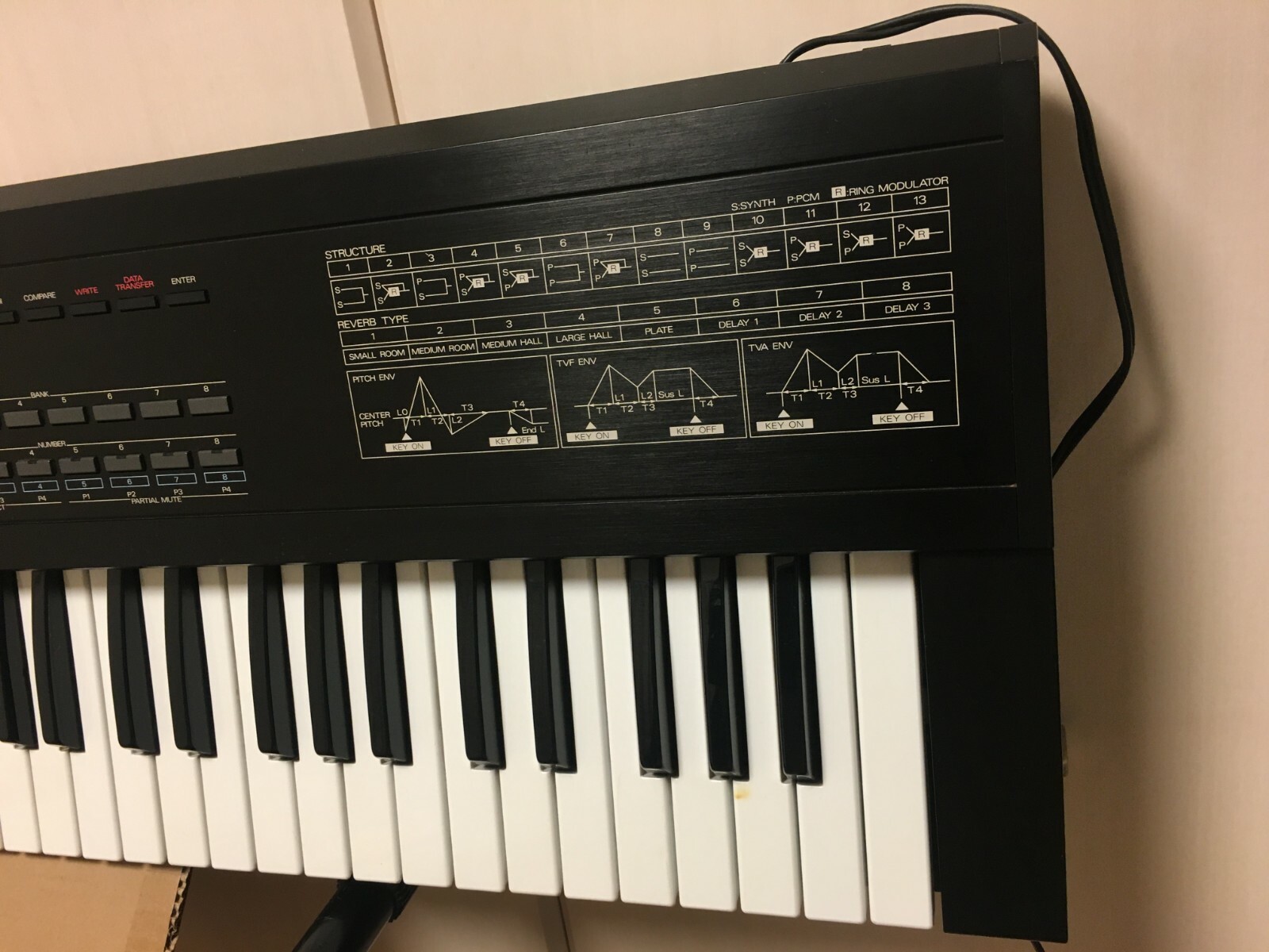 ROLAND D-20 シンセサイザー 音源チップLA32 61鍵盤