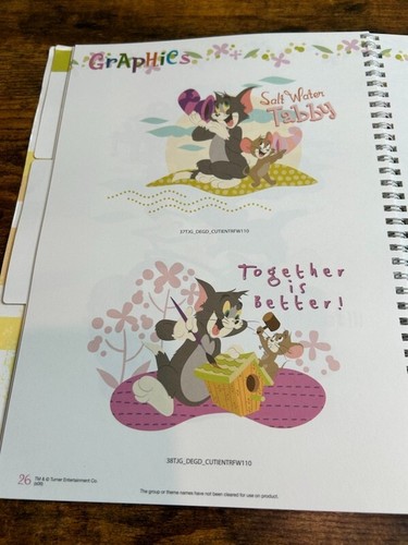 Tom and Jerry Licenziatario Guida Stile Cartoni Animati Animazione RARA con CD Colori Pastello - Foto 7 di 18