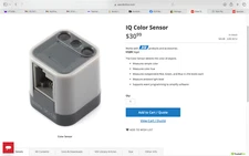 VEX IQ color sensor PN 228-3012