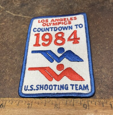 Los Angeles Olympics   Countdown to 1984 - U.S. Shooting Team Embroidered Patch