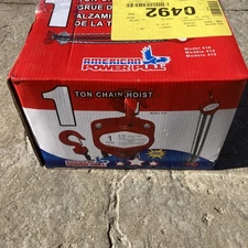 NEW AMERICAN POWER PULL 410 1 TON HEAVY DUTY STEEL CHAIN BLOCK HOIST 1150051