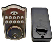 Traditional Electronic Keyless Keypad Deadbolt Door Lock, Keyless Entry Door ...