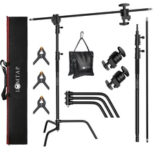 C Stand Light Stand Stainless Metal Photography Kit - Heavy Duty 10.8ft/330cm...