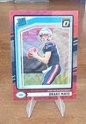 2024 Panini Donruss Drake Maye Optic Preview Red Wave Prizm #379 (RC) Patriots