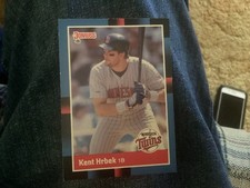 1988 Donruss  Kent Hrbek near mint Baseball Card Twins