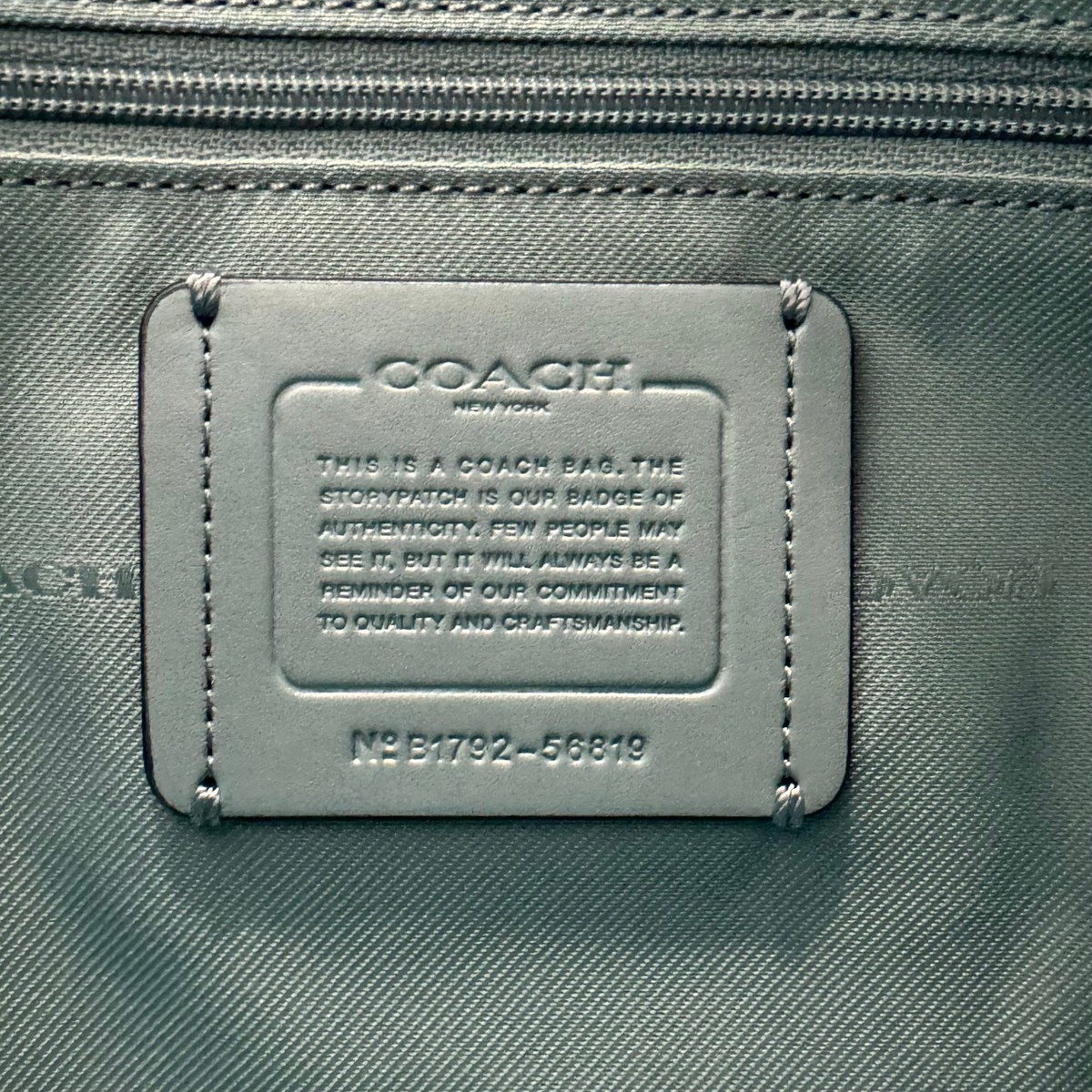 Coach Chelsea Crossbody Shoulder Bag Leather Marine Light Blue 