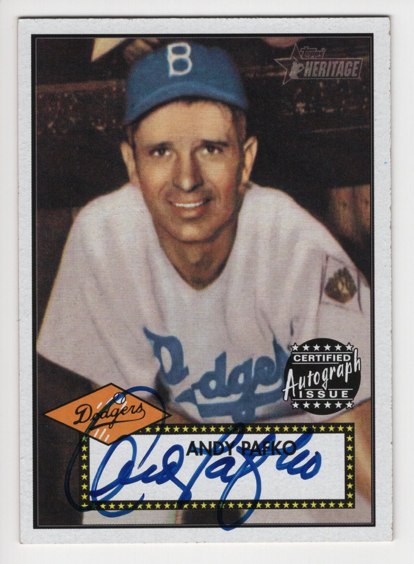 2001 Topps Heritage Real One Autograph - Andy Pafko #THA-AP