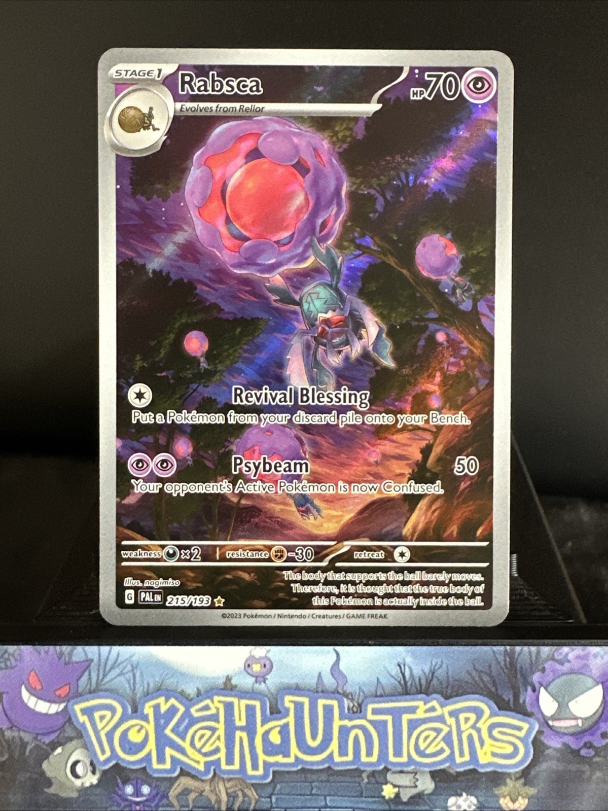 Pokemon Card Rabsca 215/193 Paldea Evolved Holo Full Art NM