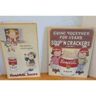 Vintage 1993 Metal Tin Signs Campbell's Soup Nostalgic Advertising Ads Lot of 2