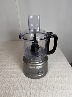 KitchenAid Food 7-Cup Processor Top And Base   Tested & Working, Counter Silver