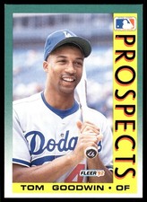 Tom Goodwin 1992 Fleer #652 Dodgers MLB READ FREE SHIPPING AutographDen
