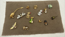 Vintage Mixed Lot of Brooches Pins Animals Go...