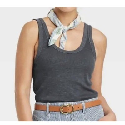 Universal Thread Ribbed TankTop Steel Gray Women's Size Small NWT
