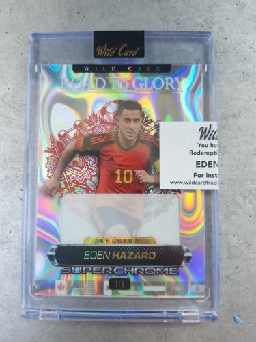 2026 Wild Card Superchrome Futbol 1/1 Soccer Auto Eden Hazard Belgium