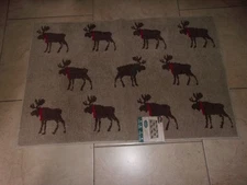 St Nicholas Square Moose Accent Rug -  24" X 36" - Brand New!