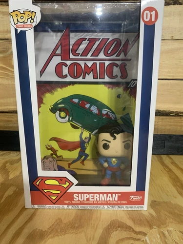 Funko Pop Comic Covers Superman #01 Action Comics DC Super Heroes Vinyl Figure