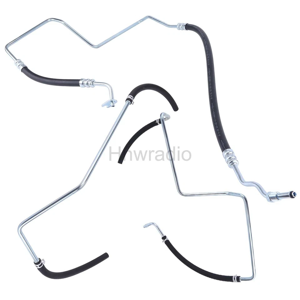 Set of 3 Power Steering Hose For 02-09 Chevy Chevrolet Trailblazer Envoy EXT GMC - Image 3 of 4