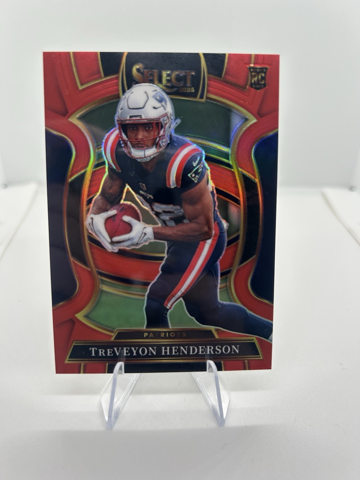 2025 Panini Select - Concourse TreVeyon Henderson #78 Red Prizm /99 (RC)