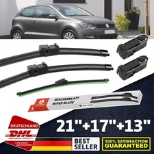 Scheibenwischer Vorne Hinten Satz Für VW POLO 9N BJ 2002-2009 525mm+425mm+330mm
