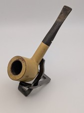 Vintage Dr. Grabow Viscount Estate Pipe - Yellow Matte Billiard - White Spade