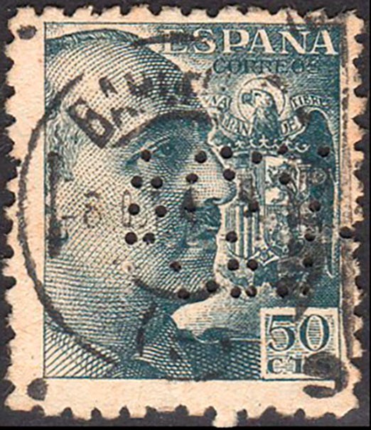 Barcelona - Edi o 927 - Perforado "TARDA" (Fábrica de dulces)