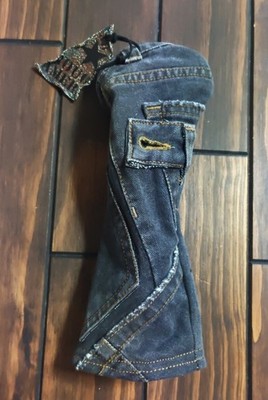 Handmade Golf Headcover, Denim Remake, Denim Jeans Fairway Wood Cover, Wood