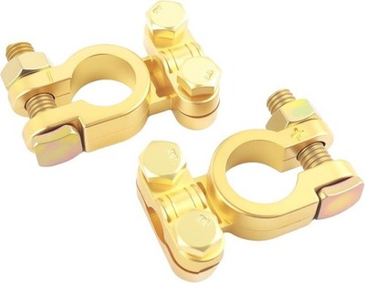 2PCS Car Battery Terminal Connector, Heavy Duty Battery Terminal Clamps Positive