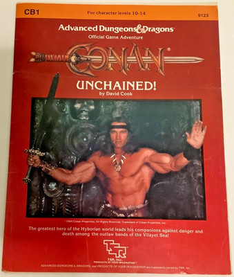 1984 TSR Advanced Dungeons and Dragons Gaming Module - CB1: CONAN UNCHAINED