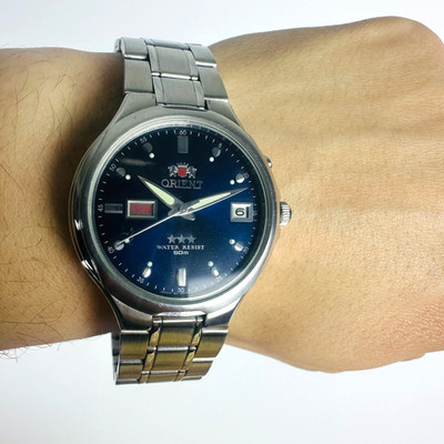 ORIENT Crystal 3 Star Watch Vintage Japanese Mechanical Automatic Wristwatch