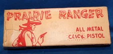 BOX FOR VINTAGE PRAIRIE RANGER TOY PISTOL - 1940s