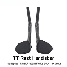 Bici da strada Triathlon Time Trial TT manubrio carbonio resto TT manubrio 45° lucido