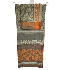 Williams Sonoma Jacquard Fall Foliage Tablecloth 70x126 6 Napkins Thanksgiving