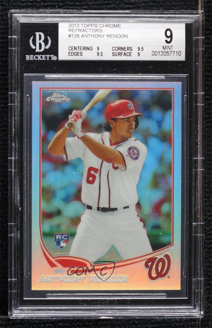 2013 Topps Chrome Refractor Anthony Rendon #128 BGS 9 MINT 7xr
