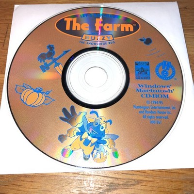 Let's Explore the Farm with Buzzy PC WIndows Mac CD-ROM The Knowledge Bug