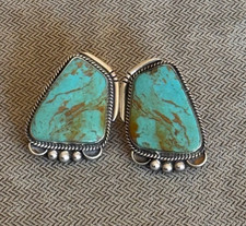 Vintage David Fletcher Garcia DFG Navajo Sterling Silver & Turquoise earrings