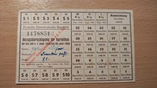 DDR - Bezugsberechtigung - Speisekartoffeln 1958/59 ... SELTEN