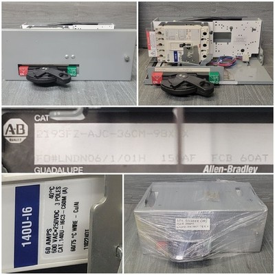 Allen Bradley Centerline 60A MCC Bucket 2193FZ-AJC-36CM-98X X W/ 140U-I6C3-C60M