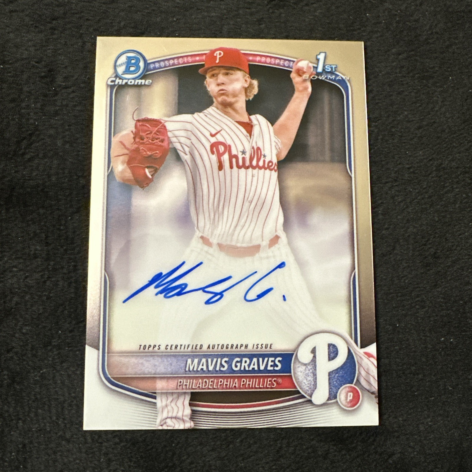 2025 Bowman Chrome Prospect 1st Auto Mavis Graves Phillies