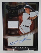 2023 Select Jackson Holliday Swatches Signatures MEM Auto Baltimore Orioles