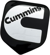 1pc Front Grille Head Emblem Compatible With 2nd Gen 94-02 Cummin Black Chrome