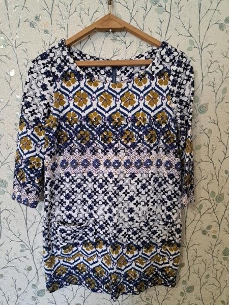 Women White Stuff Dress Navy 38 / M / 46 #BVDU