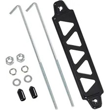 Battery Hold Down Bracket, Aluminum Alloy Battery Tie Down Bracket with black