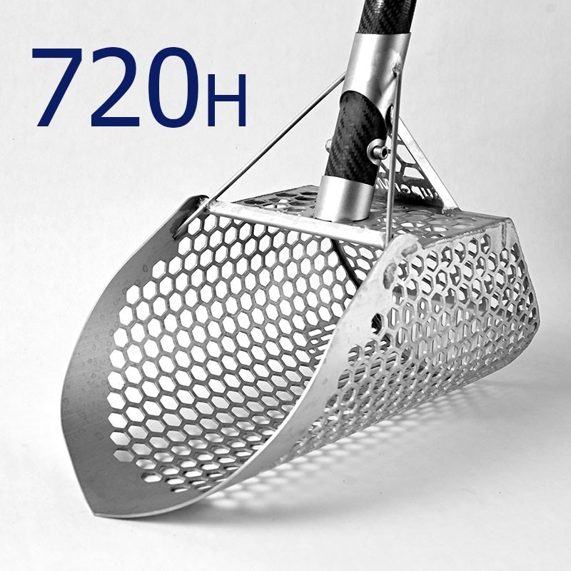 SuperMax metal detecting beach scoop - Digs Huge Bites of Sand - 720h - hybrid