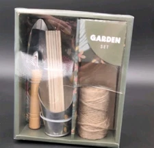 Mini Gardening Tool Set-mini trowel, bucket, twine, wood stakes, seed envelopes