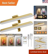 Rechargeable Picture Light, Cordless Picture Light for Paintings with Remotes,